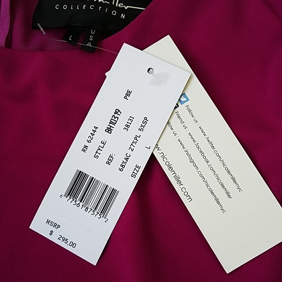 NWT Nicole Miller Collection Ruched Dress - Picture 3 of 7